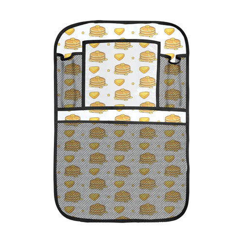 Pancake Pattern Print Design 03 Car Seat Back Organizer
