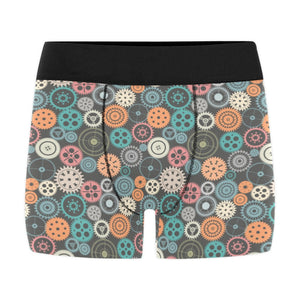 Gear Pattern Print Design 05 Men's All Over Print Boxer Briefs Men's Underwear