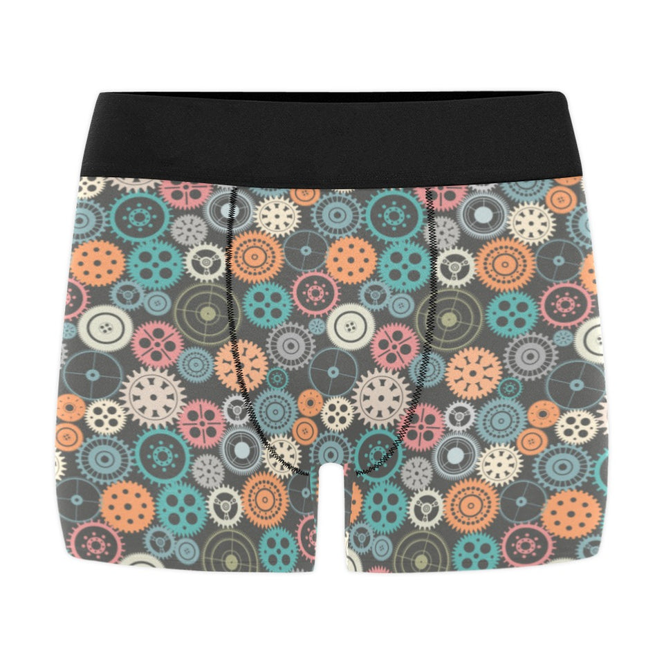 Gear Pattern Print Design 05 Men's All Over Print Boxer Briefs Men's Underwear