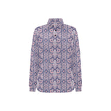 Indian Batik Style pattern Women's Long Sleeve Polo Shirt