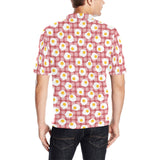 Fried Eggs Pattern Print Design 03 Men's All Over Print Polo Shirt