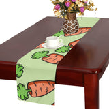 Carrot Pattern Print Design 05 Table Runner