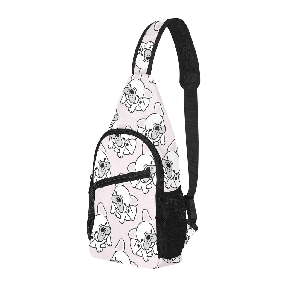 Cute french bulldog pattern All Over Print Chest Bag