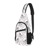 Cute french bulldog pattern All Over Print Chest Bag
