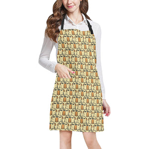 English Bulldog Pattern Print Design 02 All Over Print Adjustable Apron