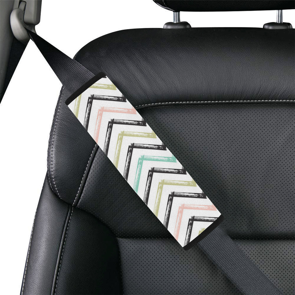 zigzag  chevron paint pattern Car Seat Belt Cover