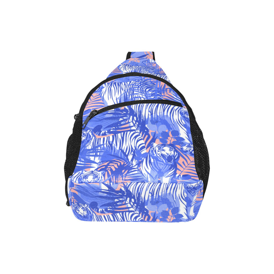 white bengal tigers pattern All Over Print Chest Bag