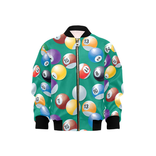 Billiard Ball Pattern Print Design 01 Kids' Boys' Girls' Bomber Jacket