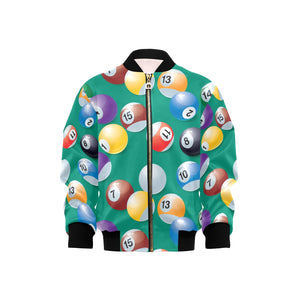 Billiard Ball Pattern Print Design 01 Kids' Boys' Girls' Bomber Jacket