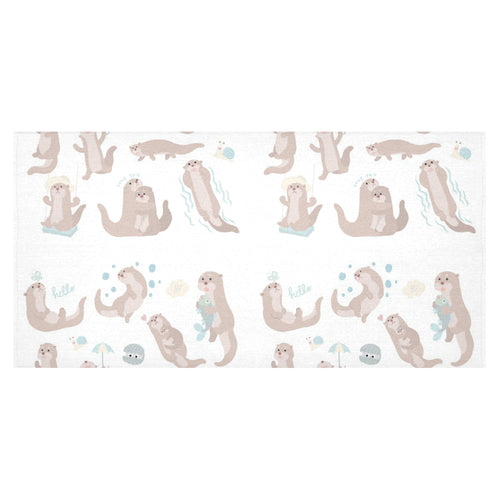 Cute sea otters pattern Tablecloth