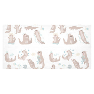 Cute sea otters pattern Tablecloth