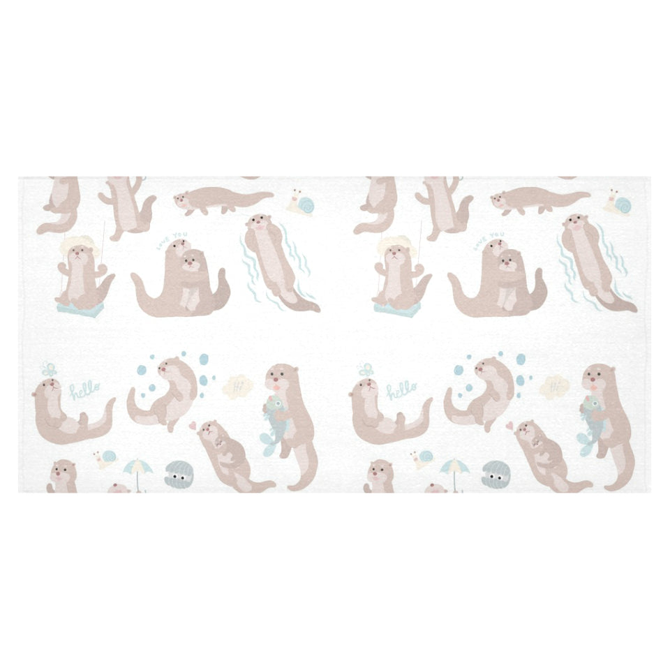 Cute sea otters pattern Tablecloth