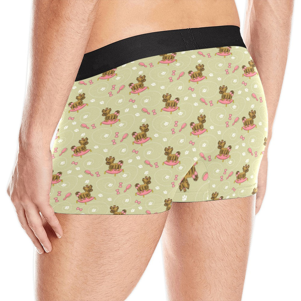 Yorkshire Terrier Pattern Print Design 01 Men's All Over Print Boxer Briefs Men's Underwear