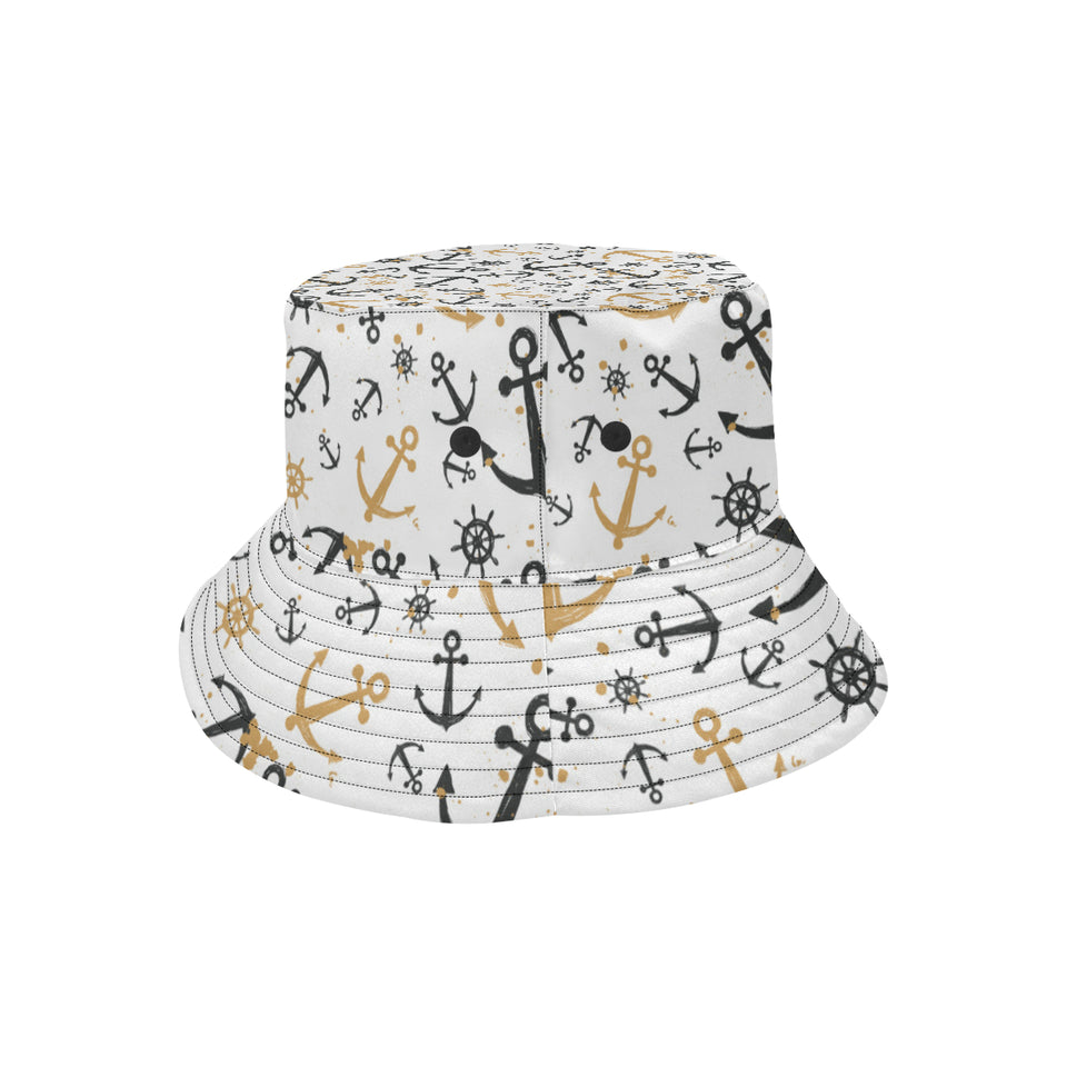 Anchors Rudders pattern Unisex Bucket Hat