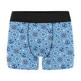 Anchors rudder compass star nautical pattern Men's All Over Print Boxer Briefs Men's Underwear