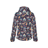 Colorful mushroom pattern Women's Padded Hooded Jacket