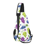 Grape pattern All Over Print Chest Bag