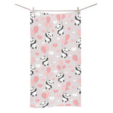 Cute panda ballon heart pattern Bath Towel
