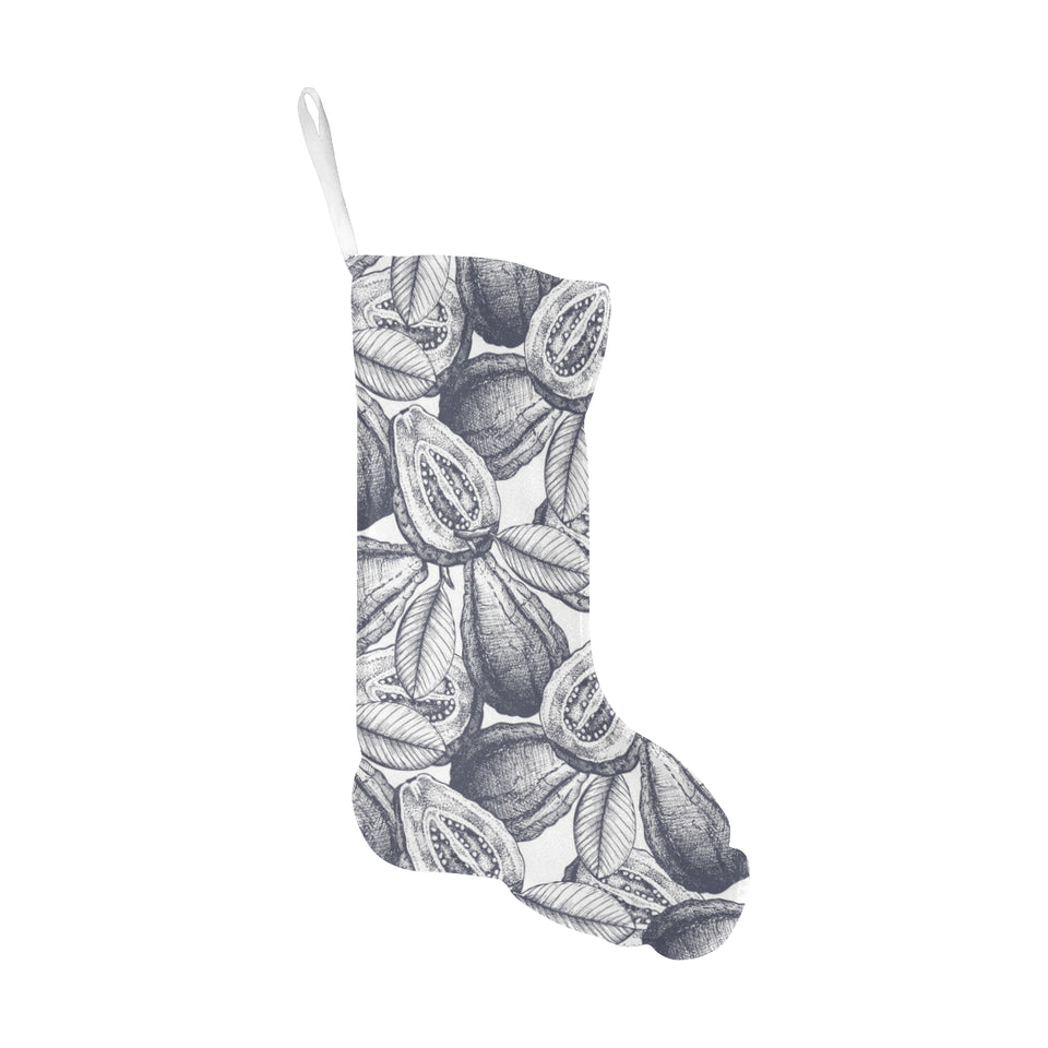 Guava tropical hand drawn pattern Christmas Stocking