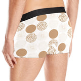 Gold Texture mushroom pattern Men's All Over Print Boxer Briefs Men's Underwear
