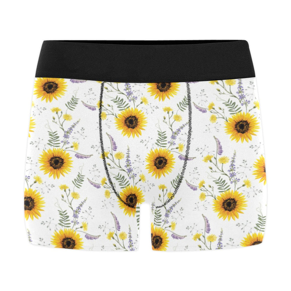 beautiful sunflowers pattern Men's All Over Print Boxer Briefs Men's Underwear