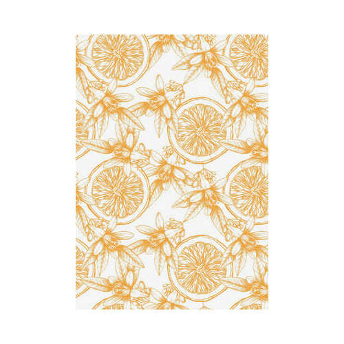 hand drawn orange fruit pattern House Flag Garden Flag