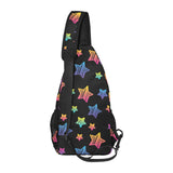 Colorful star pattern All Over Print Chest Bag
