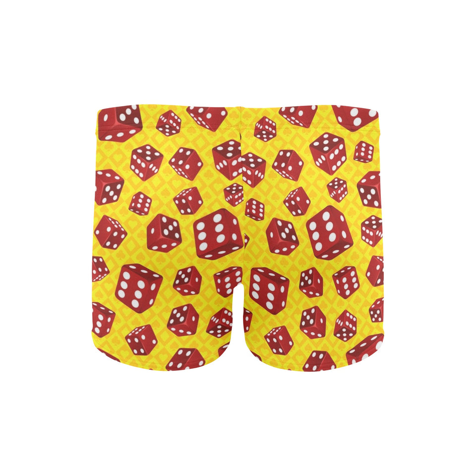 Dice Pattern Print Design 04 Men's Swimming Trunks