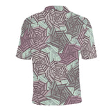 Spider web cobweb design color pattern Men's All Over Print Polo Shirt