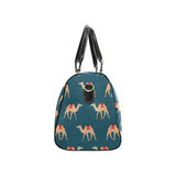 Camel pattern blue blackground Travel Bag