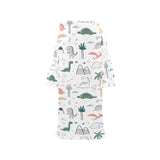 Cute cartoon dinosaurs tree pattern Blanket Robe with Sleeves
