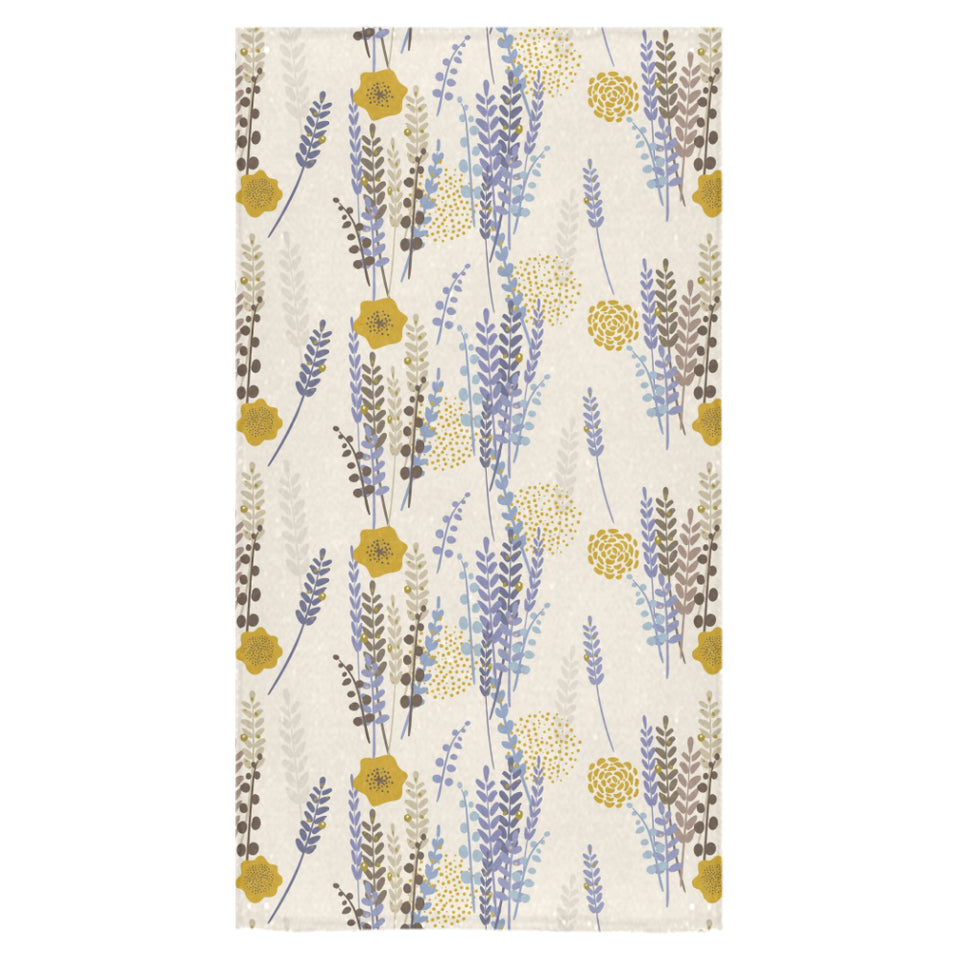 Lavender modern pattern blackground Bath Towel