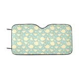Tea pots Pattern Print Design 02 Car Sun Shade