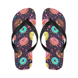 Colorful donut glaze pattern Unisex Flip Flops