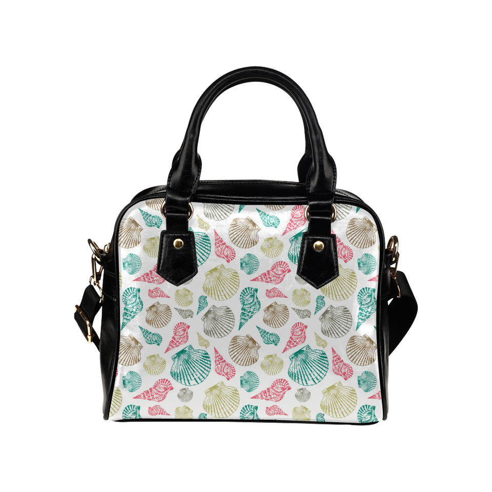 Colorful shell pattern Shoulder Handbag