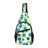 blueberry flower pattern All Over Print Chest Bag