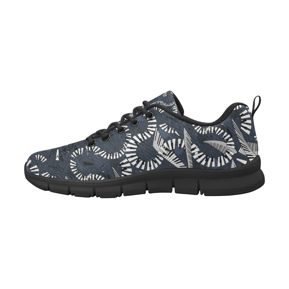 Piano Pattern Print Design 02 Men's Breathable Sneakers ( Model 055)