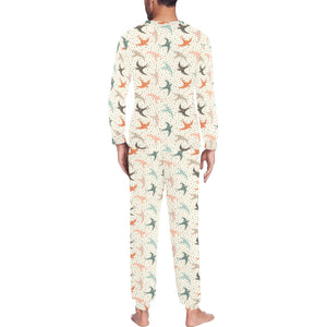 Swallow Pattern Print Design 02 Men's All Over Print Pajama