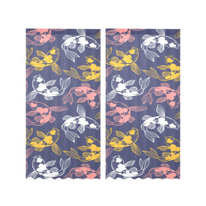 Koi Fish Carp Fish pattern Gauze Curtain