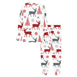 Deer tree snowflakes chrismas pattern Women's All Over Print Pajama Set