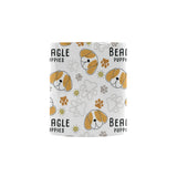 Cute beagle dog pattern background Morphing Mug Heat Changing Mug