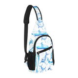 Watercolor dolphin pattern All Over Print Chest Bag