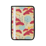 Red Bonsai gray sun japanese pattern Car Seat Belt Cover