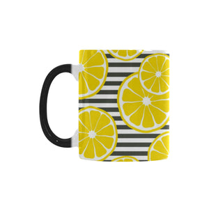 slice of lemon design pattern Morphing Mug Heat Changing Mug