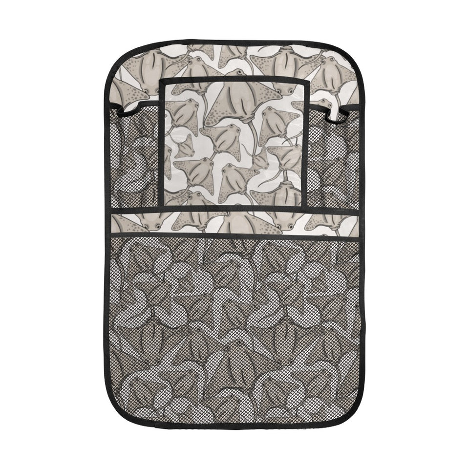 Stingray Pattern Print Design 05 Car Seat Back Organizer
