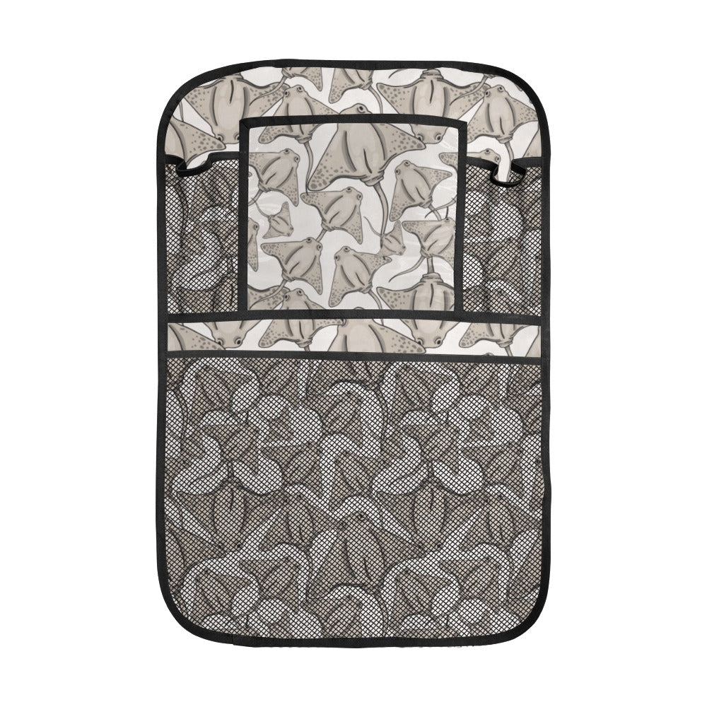 Stingray Pattern Print Design 05 Car Seat Back Organizer
