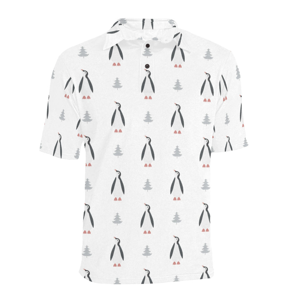 Penguin pattern Men's All Over Print Polo Shirt