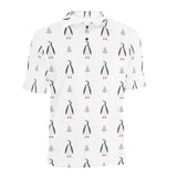 Penguin pattern Men's All Over Print Polo Shirt