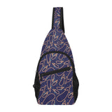 Eggplant Pattern Print Design 04 All Over Print Chest Bag