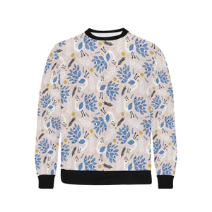 Cute peacock pattern Men's Crew Neck Sweatshirt